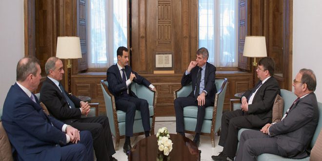 رئيس وفد بلجيكي يلتقي الاسد ويؤكد انه بصحة جيدة