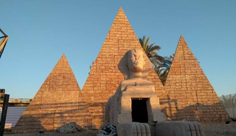 كافتيريا غزاوية تستحضر ابرز المعالم الاثرية والسياحية المصرية