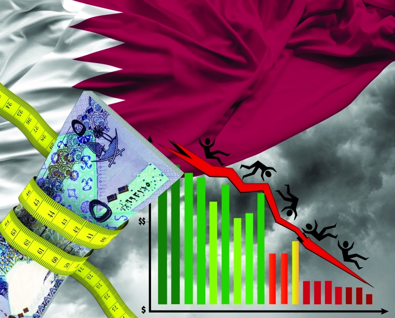 كارثة اقتصادية وشيكة في انتظار قطر جراء استنزاف سيولتها المالية