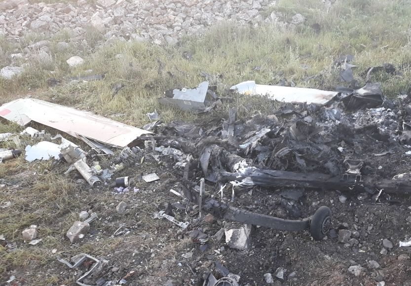 سقوط طائرة تجسس إسرائيلية قبل ان تدمرها طائرة اخرى جنوب لبنان