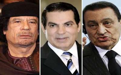 بالاضافة الى ساركوزي .. القذافي يموّل كلاً من مبارك وابن علي