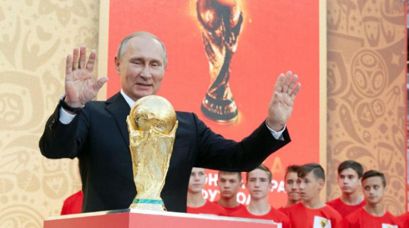 بوتين فخور بالفريق الروسي لكرة القدم رغم هزيمته امام كراتيا وخروجه من المونديال