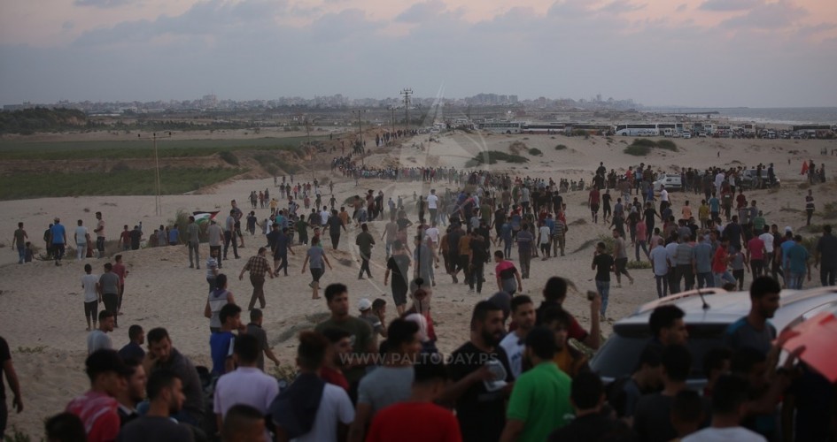 37 إصابة برصاص الاحتلال الاسرائلي على طول حدود قطاع غزة في اهدأ مسيرات العودة منذ بداياتها