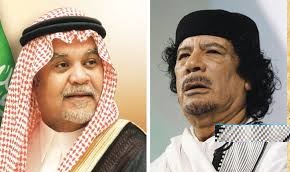 بعدما كذب عن الاسد وتميم.. بندر بن سلطان يواصل اكاذيبه عن القذافي