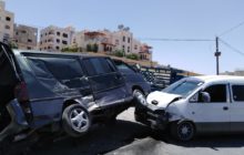 6 إصابات اثر حادث تصادم بين مركبتين على دوار الشهيد بعمّان