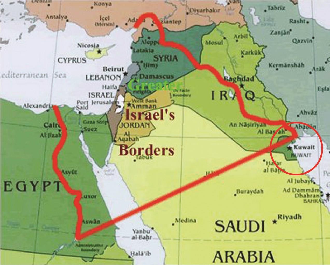 خريطة إسرائيل الكبرى