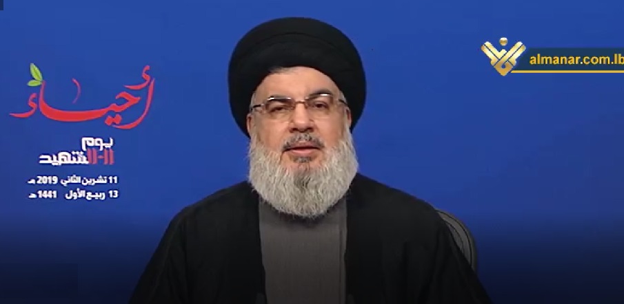 نصر الله يتعهد للقضاء برفع الغطاء عن اي مسؤول في حزب الله عليه شبهة فساد