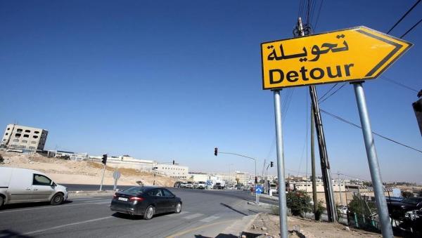 تحويلات مرورية على طريق أوتوستراد عمان - الزرقاء