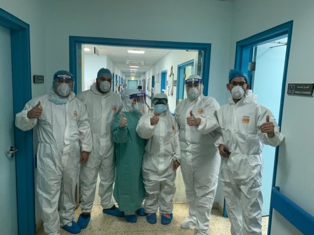 عملية قيصرية ناجحة لمريضة مصابة بفيروس كورونا بمستشفى الملك المؤسس