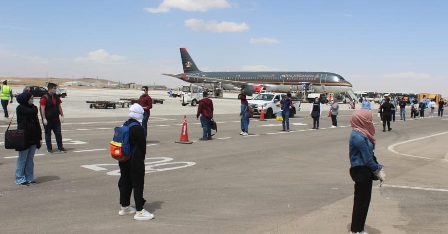 القوات المسلحة تبدأ اليوم تنفيذ خطة إخلاء القادمين لمطار الملكة علياء إلى مناطق الحجر الصحي
