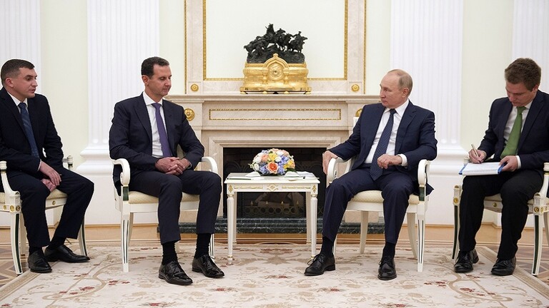 بوتين يرحب بالأسد في الكرملين، ويعلن ان مشكلة سوريا الأساسية هي الوجود غير الشرعي لقوات أجنبية على أراضيها