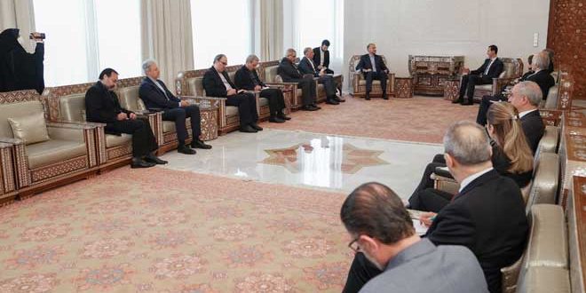 الاسد يلتقي الوزير عبد اللهيان بدمشق غداة انباء عن توافق اماراتي - اسرائيلي على محاولة أبعاد سوريا عن ايران