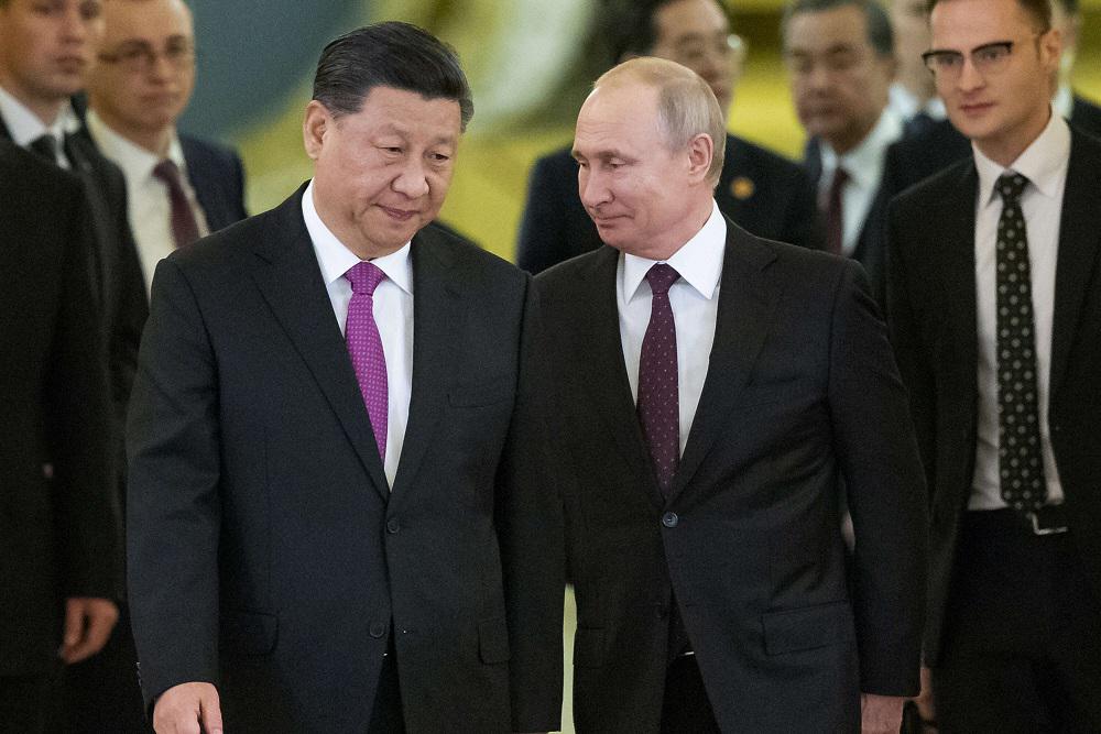 بوتين يهنئ شي بينغ بمناسبة إعادة انتخابه لمنصب رئيس جمهورية الصين الشعبية، لولاية ثالثة مدتها خمس سنوات