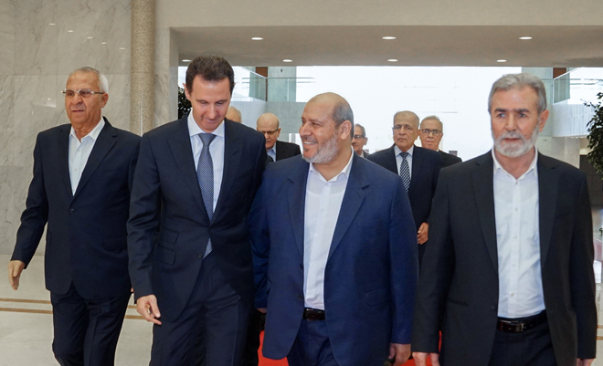الأسد يلتقي ممثلي الفصائل الفلسطينية، ورئيس وفد حماس يصف اللقاء بالتاريخي المعبر عن روح المقاومة ومحورها/ فيديو