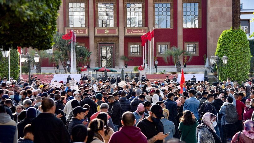 المدن المغربية تشهد سلسلة تظاهرات إحتجاجية على موجة الغلاء المهول وتدهور القدرة الشرائية للطبقة العاملة/ فيديو