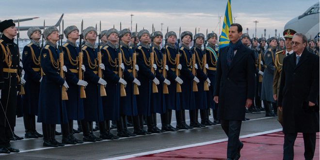 الأسد يصل موسكو في زيارة رسمية لاجراء محادثات مع بوتين
