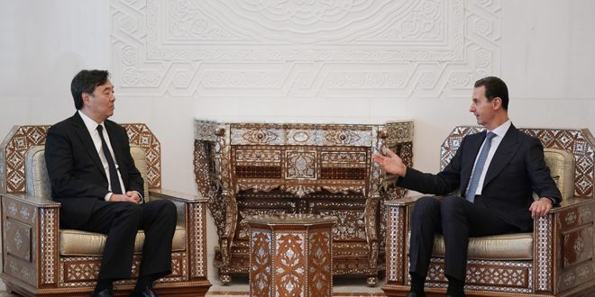 الأسد: العالم كله يحتاج اليوم الى الحضور الصيني سياسياً واقتصادياً، لإعادة التوازن والاستقرار للأوضاع الدولية المُختلة