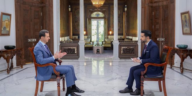 الأسد: لن ألتقي أردوغان بشروطه، وهناك سيناريوهات هدفها نشر الرعب في سوريا لتكرار ما حدث بالعراق وليبيا (النص الكامل)