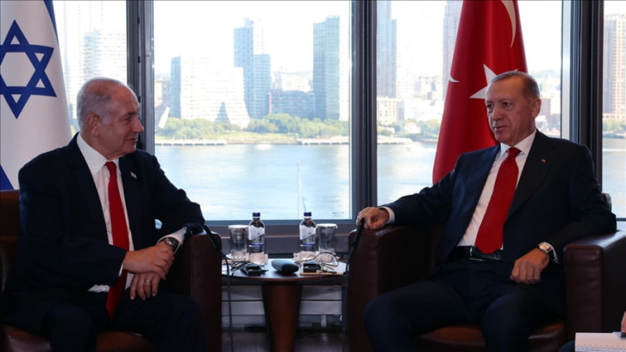 يعتزم زيارة إسرائيل للصلاة في الأقصى!!.. أردوغان يلتقي نتنياهو في نيويورك ويناقشان جهود تطبيع العلاقات مع السعودية